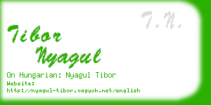 tibor nyagul business card